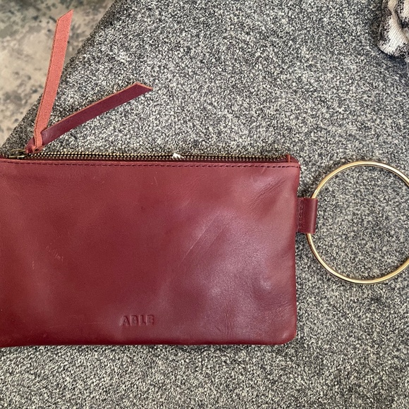 Able: Fozi Wristlet (Wine) - Picture 2 of 5